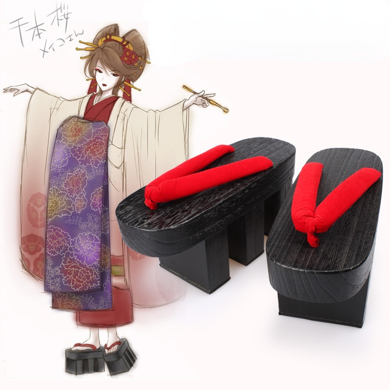 Geta Wooden Sandal - إمرأة خشبية اليابانية جيتا تسد مزايدة