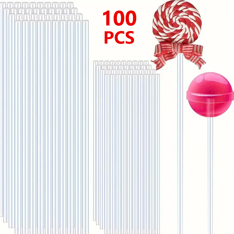 Japanese Snacks - 100 قطعة من أعواد الكيك الشفافة