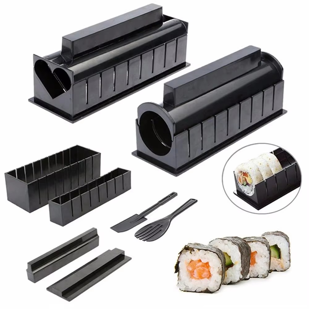 Sushi Making Kit - طقم صنع السوشي الياباني 3/10 قطع،