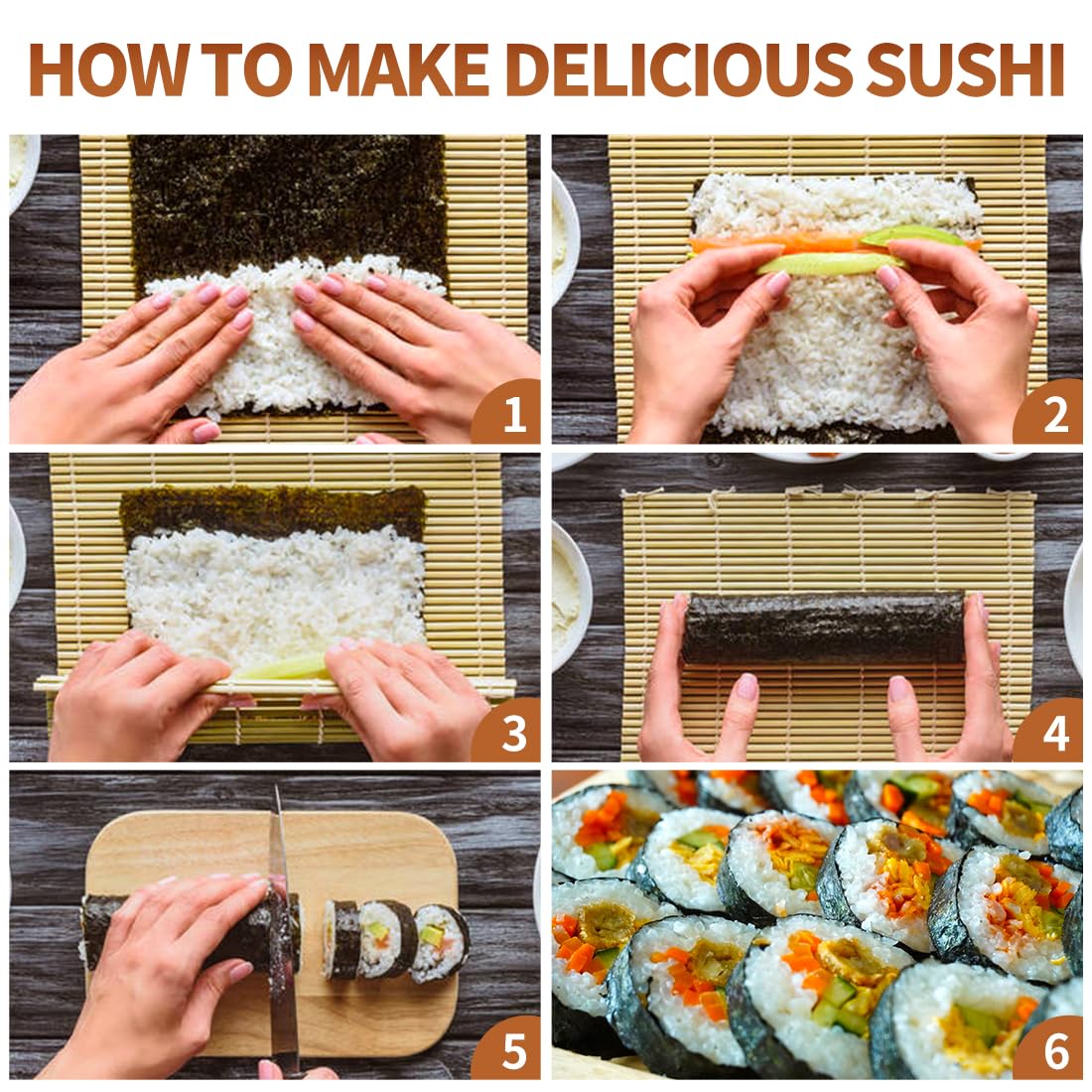 مجموعة صنع السوشي بأنماط مختلف - مراجعة Sushi Making Kit وسعره