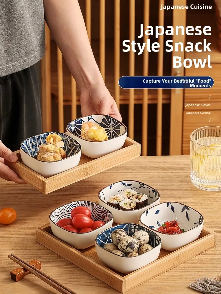 طبق توابل سيراميك على الطراز ا - مراجعة Japanese Snacks وسعره