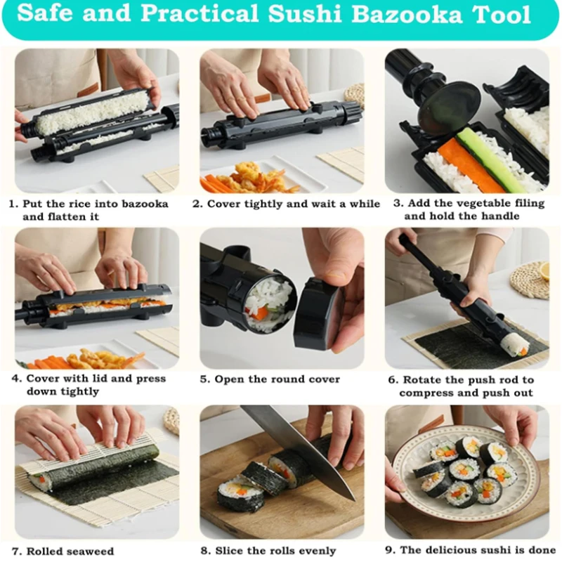 طقم صنع السوشي، بساط سوشي من ا - مراجعة Sushi Making Kit وسعره