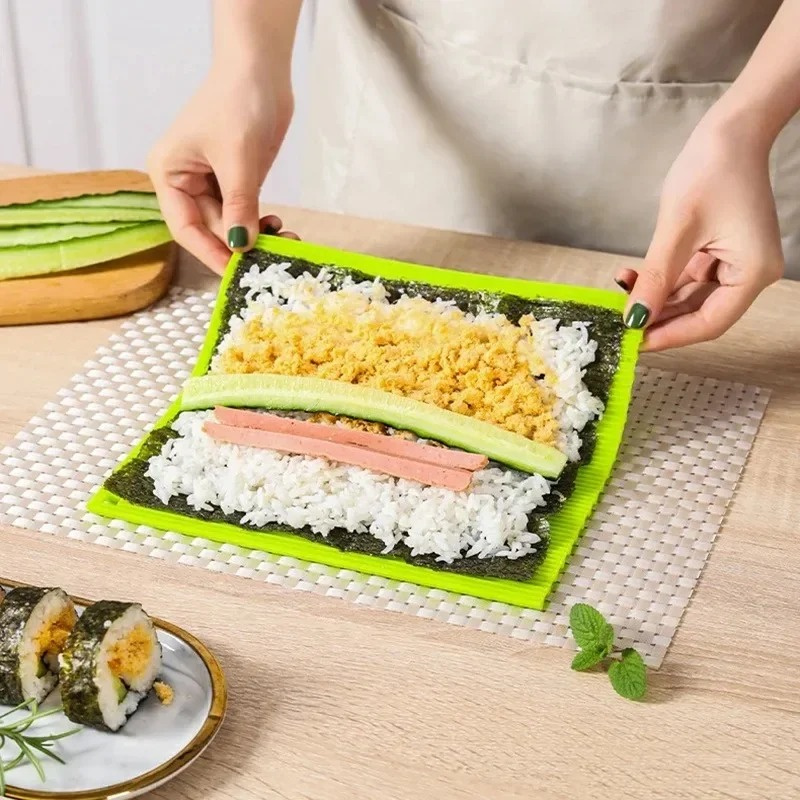 بساط سوشي سيليكون قابل لإعادة  - مراجعة Sushi Making Kit وسعره