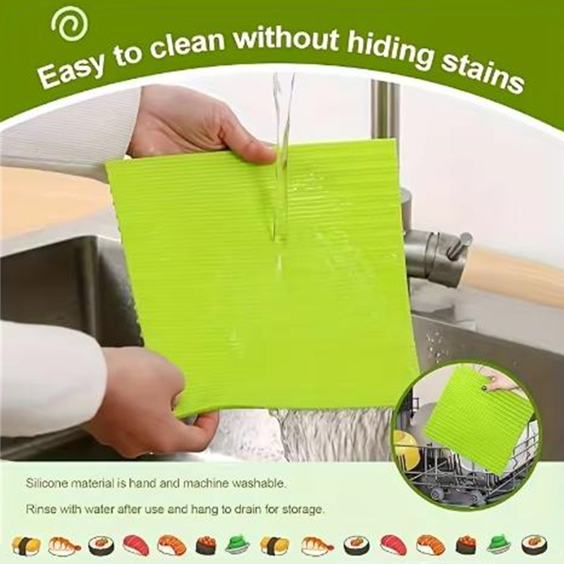 بساط سوشي سيليكون قابل لإعادة  - مراجعة Sushi Making Kit وسعره