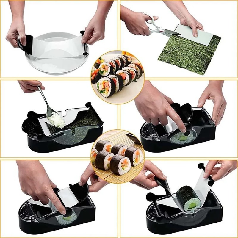 آلة بكرة السوشي السحرية للأرز  - مراجعة Sushi Making Kit وسعره