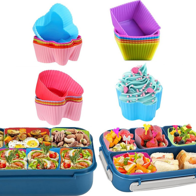 8 قطع من فواصل علب الغداء السي - مراجعة Bento Box وسعره