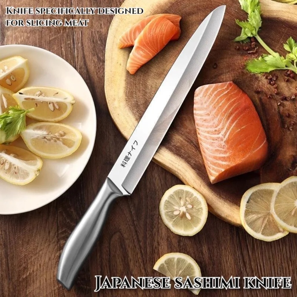 سكين ساشيمي السلمون الياباني ا - مراجعة Japanese Knife وسعره